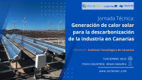 Jornada técnica: Generación de calor solar para la descarbonización de la industria en Canarias (1 de diciembre)
