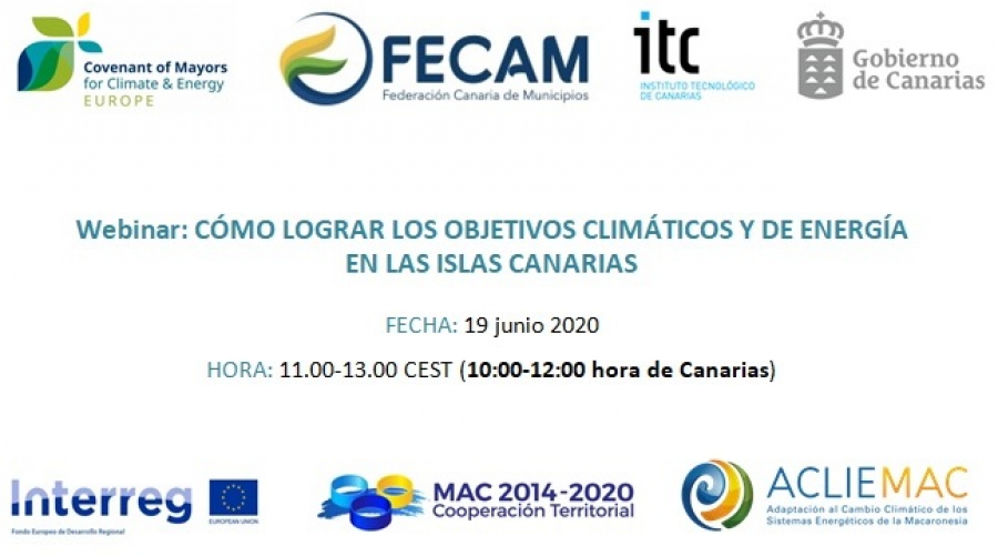 Webinar “Cómo lograr los objetivos climáticos y de energía en las Islas Canarias”